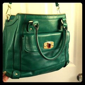 Merona Kelly green satchel